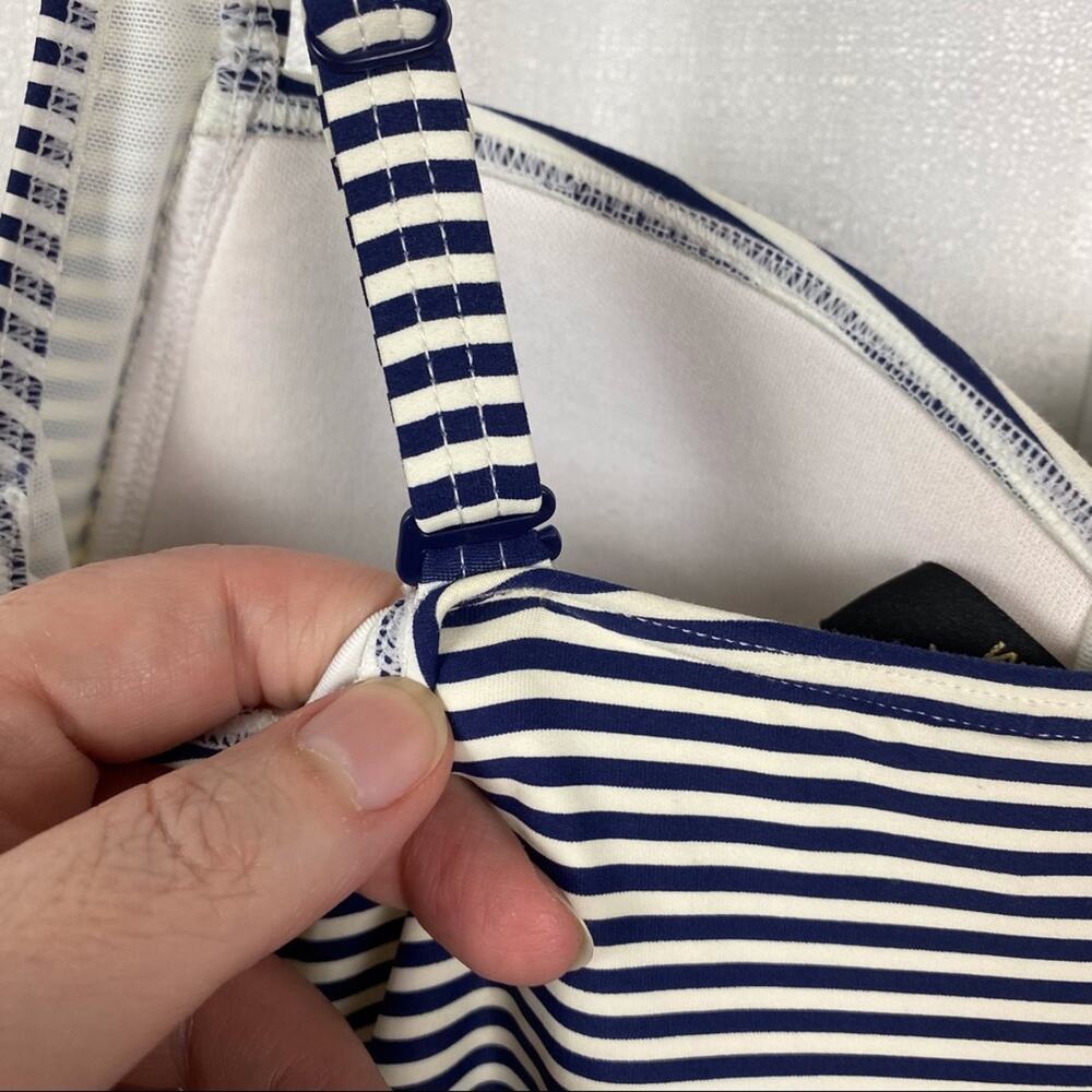 NipTuck Swim Blue&White Sorrento Stripe Joanne One Piece Swimsuit Sz.6 - Picture 13 of 16
